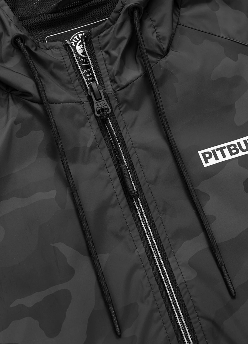 Pitbull sports Transitional hooded jacket ATHLETIC logo-camo